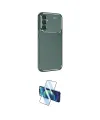 ieg™ Galaxy S25 Kılıf Eksen Form Prime - Siyah 3D Antistatik Cam Ekran Koruyucu