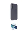 ieg™ Galaxy S25 Kılıf Eksen Form Prime - Siyah 3D Antistatik Seramik Nano Ekran Koruyucu