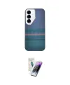 ieg™ Galaxy S25 Kılıf Eksen Prime - Şeffaf Pasifik Cam Ekran Koruyucu