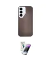 ieg™ Galaxy S25 Kılıf Eksen Prime - Şeffaf Pasifik Cam Ekran Koruyucu