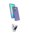 ieg™ Galaxy S25 Kılıf İz Işık Koleksiyonu - Şeffaf Pasifik Cam Ekran Koruyucu