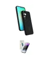ieg™ Galaxy S25 Kılıf İz Işık Koleksiyonu - Şeffaf Pasifik Cam Ekran Koruyucu