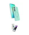 ieg™ Galaxy S25 Kılıf İz Işık Koleksiyonu - Şeffaf Pasifik Cam Ekran Koruyucu
