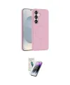 ieg™ Galaxy S25 Kılıf Siluet Doku Özel Seri - Şeffaf Pasifik Cam Ekran Koruyucu