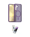 ieg™ Galaxy S25 Kılıf Siluet Minimal Prime - Şeffaf Pasifik Cam Ekran Koruyucu