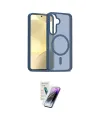 ieg™ Galaxy S25 Kılıf Siluet Minimal Prime - Şeffaf Pasifik Cam Ekran Koruyucu