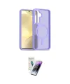 ieg™ Galaxy S25 Kılıf Siluet Minimal Prime - Şeffaf Pasifik Cam Ekran Koruyucu