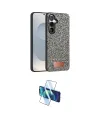 ieg™ Galaxy S25 Kılıf Vadi Klasik Serisi - Siyah 3D Antistatik Cam Ekran Koruyucu