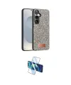 ieg™ Galaxy S25 Kılıf Vadi Klasik Serisi - Siyah 3D Antistatik Cam Ekran Koruyucu