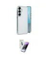 ieg™ Galaxy S25 Kılıf Vadi Minimal - Şeffaf Pasifik Cam Ekran Koruyucu