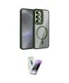 ieg™ Galaxy S25 Kılıf Yadigar Asil Koleksiyonu - Şeffaf Pasifik Cam Ekran Koruyucu