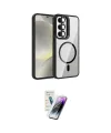 ieg™ Galaxy S25 Kılıf Yadigar Asil Koleksiyonu - Şeffaf Pasifik Cam Ekran Koruyucu