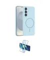 ieg™ Galaxy S25 Kılıf Yankı Form Serisi - Siyah 3D Antistatik Cam Ekran Koruyucu