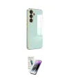 ieg™ Galaxy S25 Kılıf Yankı Serisi - Şeffaf Pasifik Cam Ekran Koruyucu