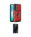 ieg™ Galaxy S25 Plus Kılıf Ahenk Klasik - Siyah 3D Antistatik Hayalet Cam Ekran Koruyucu
