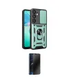 ieg™ Galaxy S25 Plus Kılıf Ahenk Klasik - Siyah 3D Antistatik Hayalet Cam Ekran Koruyucu