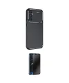 ieg™ Galaxy S25 Plus Kılıf Eksen Form Prime - Siyah 3D Antistatik Hayalet Cam Ekran Koruyucu