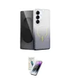 ieg™ Galaxy S25 Plus Kılıf Eksen Minimal Özel Seri - Şeffaf Pasifik Cam Ekran Koruyucu