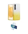 ieg™ Galaxy S25 Plus Kılıf Eksen Minimal Özel Seri - Siyah 3D Antistatik Cam Ekran Koruyucu