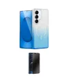 ieg™ Galaxy S25 Plus Kılıf Eksen Minimal Özel Seri - Siyah 3D Antistatik Hayalet Cam Ekran Koruyucu