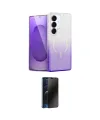 ieg™ Galaxy S25 Plus Kılıf Eksen Minimal Özel Seri - Siyah 3D Antistatik Hayalet Cam Ekran Koruyucu