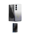 ieg™ Galaxy S25 Plus Kılıf Eksen Minimal Özel Seri - Siyah 3D Antistatik Hayalet Cam Ekran Koruyucu