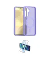 ieg™ Galaxy S25 Plus Kılıf Siluet Minimal Prime - Siyah 3D Antistatik Cam Ekran Koruyucu