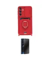 ieg™ Galaxy S25 Plus Kılıf Vadi Form Prime - Siyah 3D Antistatik Hayalet Cam Ekran Koruyucu