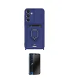 ieg™ Galaxy S25 Plus Kılıf Vadi Form Prime - Siyah 3D Antistatik Hayalet Cam Ekran Koruyucu
