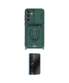 ieg™ Galaxy S25 Plus Kılıf Vadi Form Prime - Siyah 3D Antistatik Hayalet Cam Ekran Koruyucu