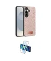ieg™ Galaxy S25 Plus Kılıf Vadi Klasik Serisi - Siyah 3D Antistatik Cam Ekran Koruyucu