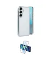 ieg™ Galaxy S25 Plus Kılıf Vadi Minimal - Siyah 3D Antistatik Cam Ekran Koruyucu