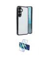 ieg™ Galaxy S25 Plus Kılıf Vadi Minimal - Siyah 3D Antistatik Seramik Nano Ekran Koruyucu