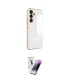 ieg™ Galaxy S25 Plus Kılıf Yankı Serisi - Şeffaf Pasifik Cam Ekran Koruyucu