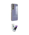 ieg™ Galaxy S25 Plus Kılıf Yankı Serisi - Şeffaf Pasifik Cam Ekran Koruyucu