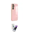 ieg™ Galaxy S25 Plus Kılıf Yankı Serisi - Şeffaf Pasifik Cam Ekran Koruyucu