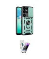 ieg™ Galaxy S25 Ultra Kılıf Ahenk Klasik - Şeffaf Pasifik Cam Ekran Koruyucu