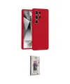 ieg™ Galaxy S25 Ultra Kılıf Ahenk Serisi - Siyah Bilvis 3D Cam Ekran Koruyucu