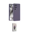 ieg™ Galaxy S25 Ultra Kılıf Ahenk Serisi - Siyah Bilvis 3D Cam Ekran Koruyucu