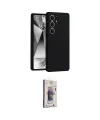 ieg™ Galaxy S25 Ultra Kılıf Ahenk Serisi - Siyah Bilvis 3D Cam Ekran Koruyucu