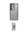 ieg™ Galaxy S25 Ultra Kılıf Akış Çizgi Koleksiyonu - Siyah Bilvis 3D Cam Ekran Koruyucu