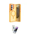 ieg™ Galaxy S25 Ultra Kılıf Akış Form - Şeffaf Pasifik Cam Ekran Koruyucu