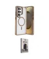 ieg™ Galaxy S25 Ultra Kılıf Akış Form - Siyah Bilvis Hayalet Cam Ekran Koruyucu