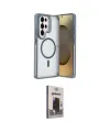 ieg™ Galaxy S25 Ultra Kılıf Akış Form - Siyah Bilvis Hayalet Cam Ekran Koruyucu