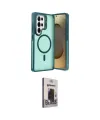 ieg™ Galaxy S25 Ultra Kılıf Akış Form - Siyah Bilvis Hayalet Cam Ekran Koruyucu
