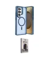 ieg™ Galaxy S25 Ultra Kılıf Akış Form - Siyah Bilvis Hayalet Cam Ekran Koruyucu