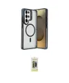 ieg™ Galaxy S25 Ultra Kılıf Akış Form - Siyah Joko Magic 5D Hayalet Cam