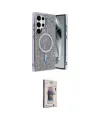 ieg™ Galaxy S25 Ultra Kılıf Eksen Çizgi - Siyah Bilvis 3D Cam Ekran Koruyucu