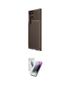 ieg™ Galaxy S25 Ultra Kılıf Eksen Form Prime - Şeffaf Pasifik Cam Ekran Koruyucu