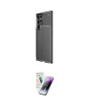 ieg™ Galaxy S25 Ultra Kılıf Eksen Form Prime - Şeffaf Pasifik Cam Ekran Koruyucu